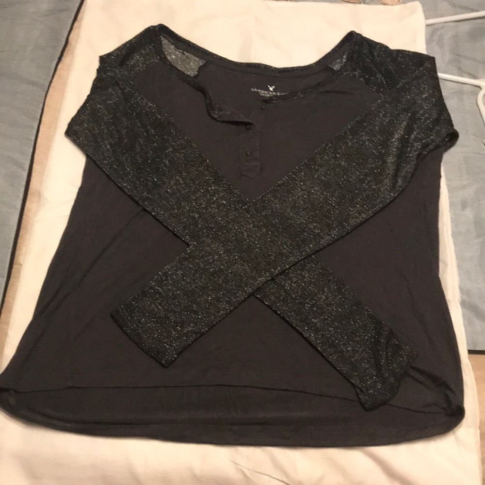 American Eagle long sleeve henley